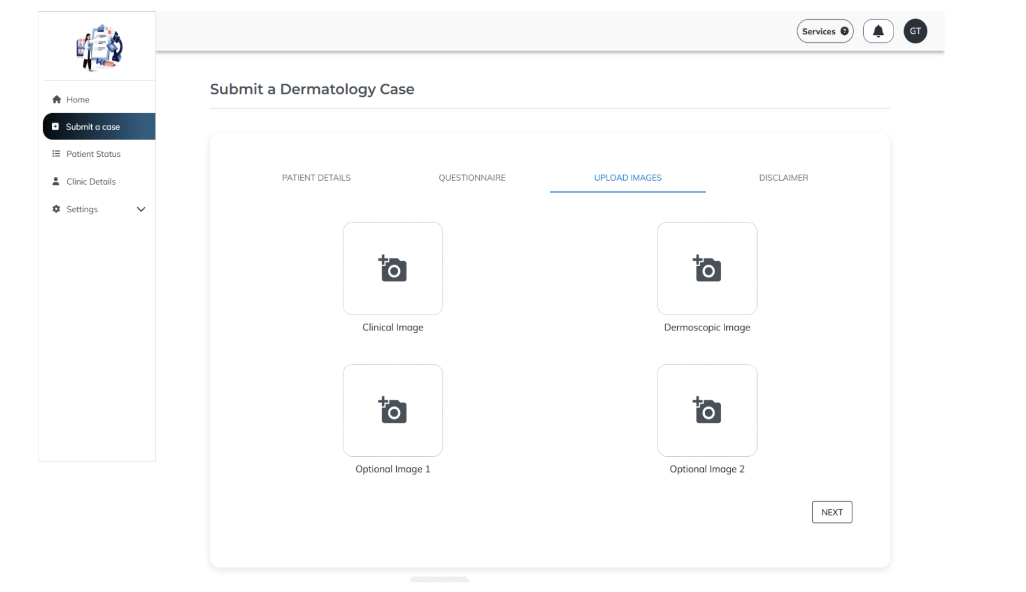 Platform Dashboard Dermatology case